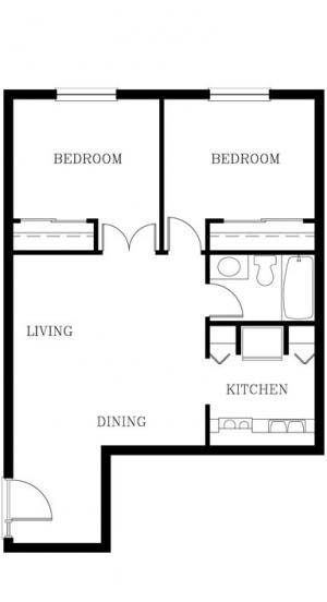 Unit 208 | Two Bedroom